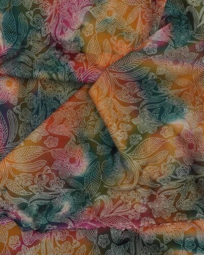 Prikket blomstermønster - Viskose