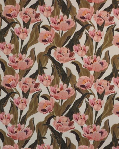 Magnolia på offwhite - Boligtekstil