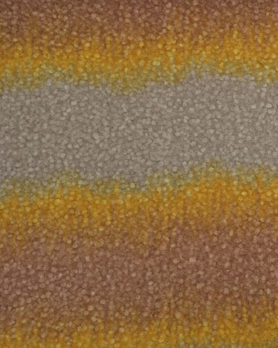 Lysebrun/sennep/grå - Polyester bouclé