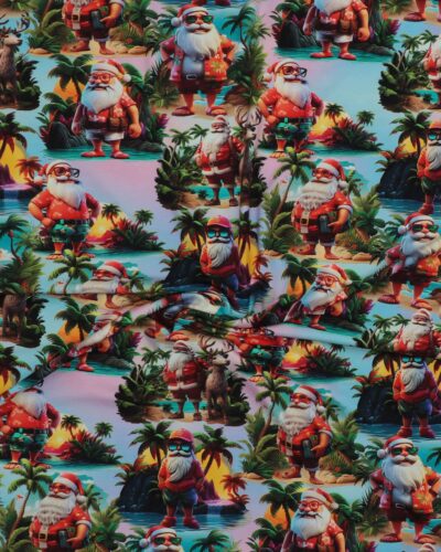 Julemand på en sydhavsø, blå - Jersey