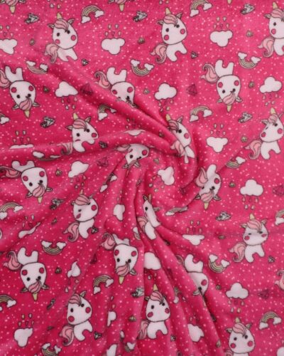Pink m. enhjørninge - Microfleece 9 Pink m. enhjørninge - Microfleece