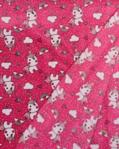 Pink m. enhjørninge - Microfleece 8 Pink m. enhjørninge - Microfleece