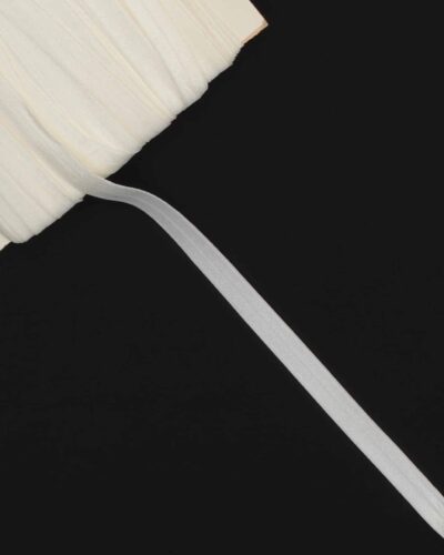 Offwhite foldeelastik - 7 mm