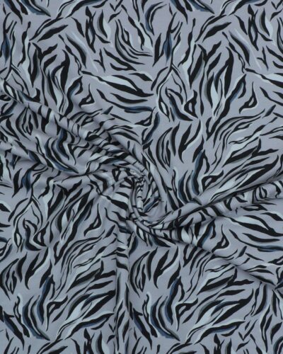 Lysegrå med sort og offwhite mønster - Isoli