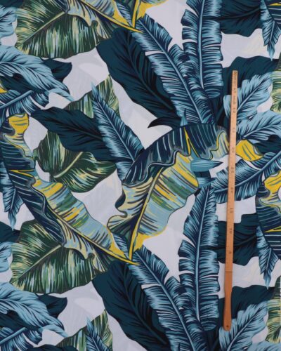 Stort bladmønster - Viskose 8 Stort bladmønster - Viskose