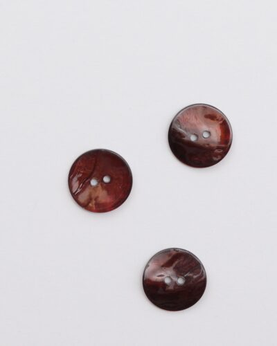 Mørk bordeaux - Perlemor 18 mm