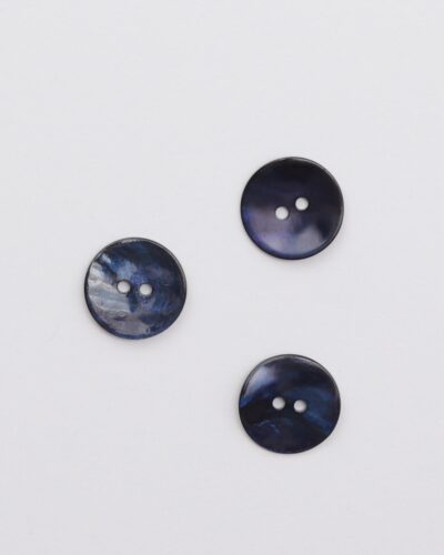 Mørkeblå - Perlemor 18 mm