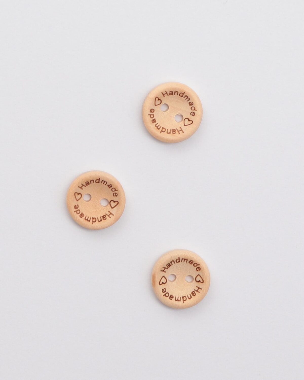 2 huls, handmade - 16 mm træknap