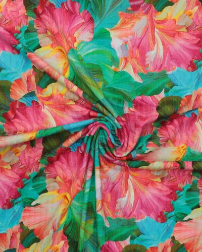 Bladmønster - Jersey m. ribmønster 7 Bladmønster - Jersey m. ribmønster