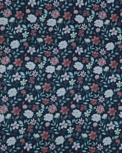 Blomster på mørkeblå - Softshell