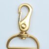 Karabinhage, guld - 63x38 mm