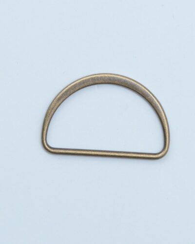 D-ring, antik messing - 38 mm