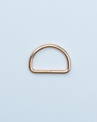 D-ring, varm guld - 32 mm