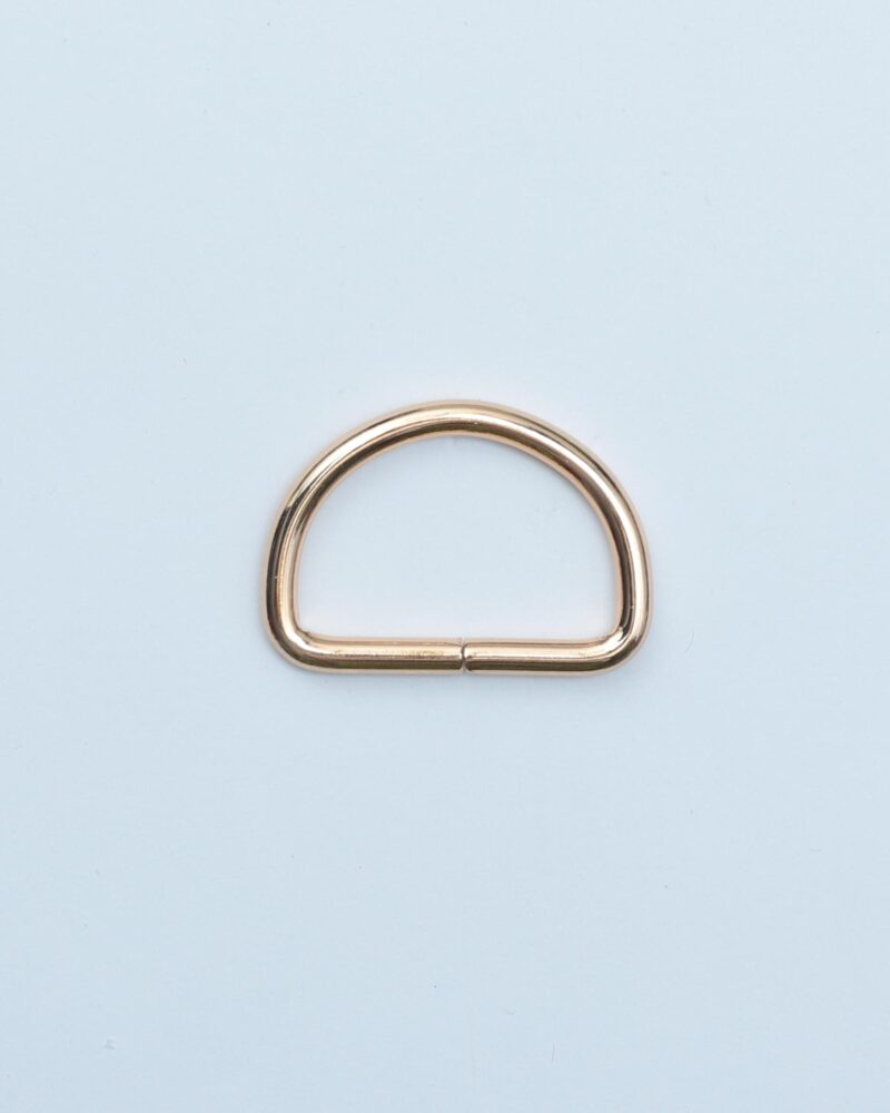 D-ring, varm guld - 32 mm