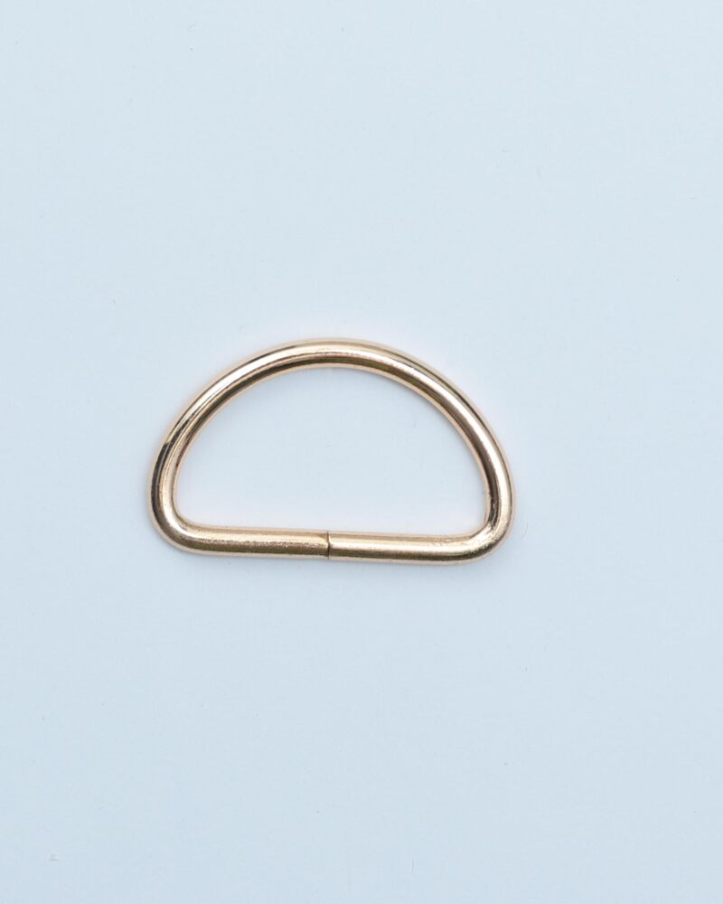 D-ring, varm guld - 38 mm