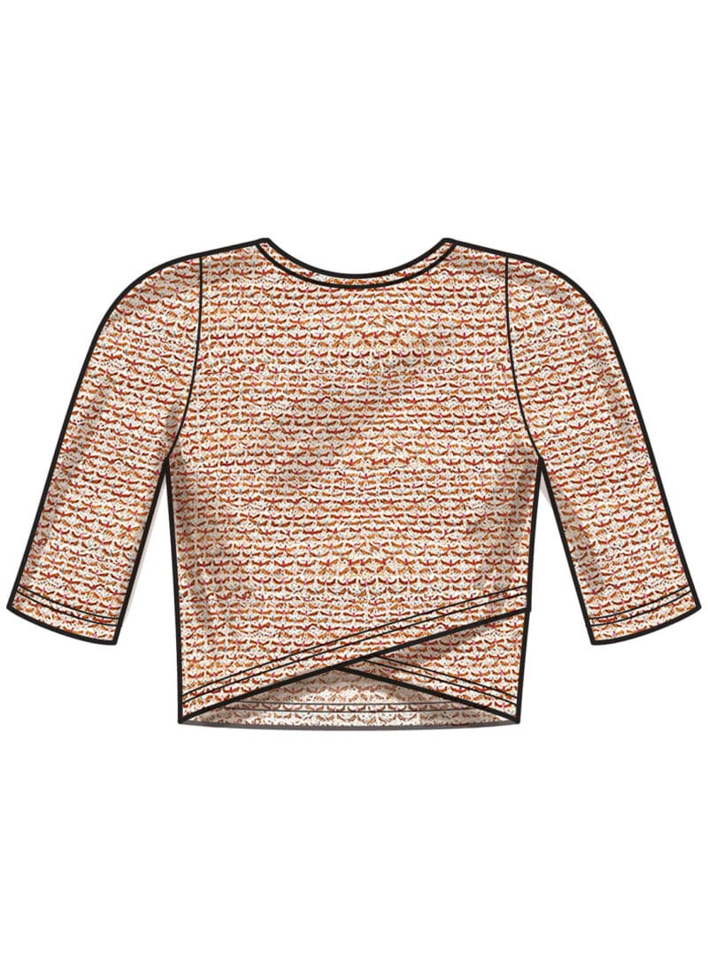Kort bluse/top - str. 32-44 (kun til jersey/strikstof) - Image 5