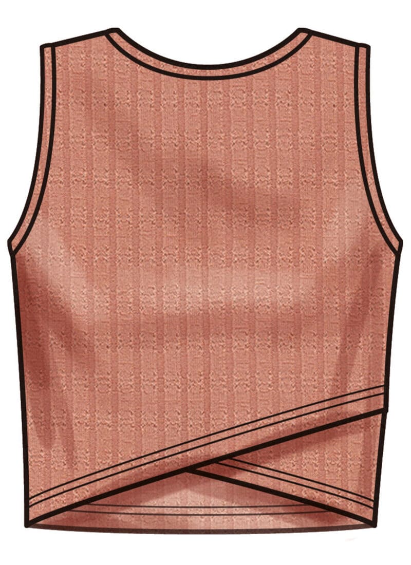 Kort bluse/top - str. 32-44 (kun til jersey/strikstof) - Image 3