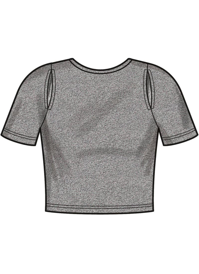 Kort bluse/top - str. 32-44 (kun til jersey/strikstof) - Image 4