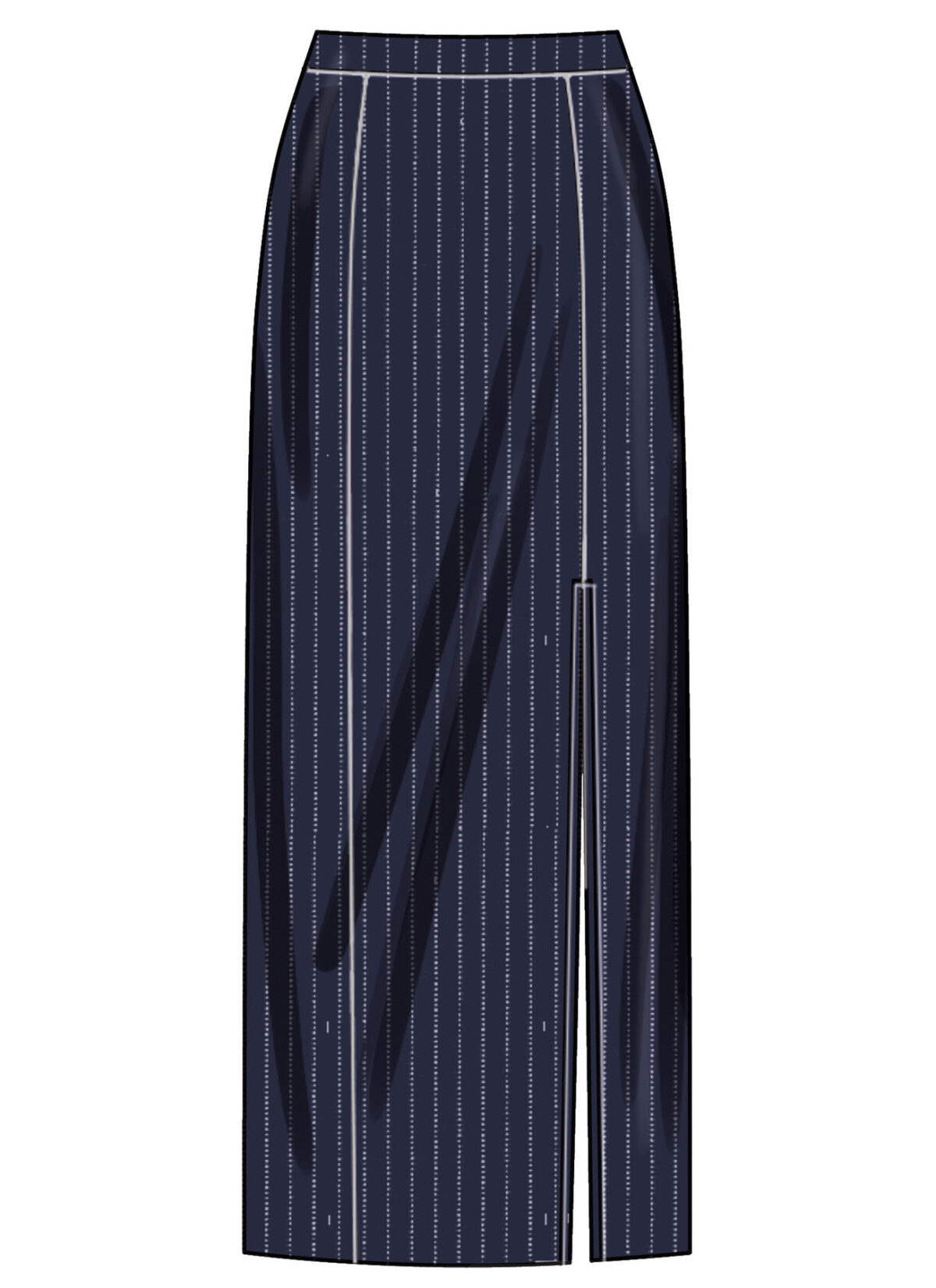 Pencilnederdel - str. 30-42 - Billede 6