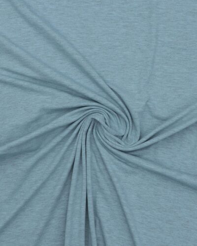 Meleret lyseblå - Bomuld/polyester jersey