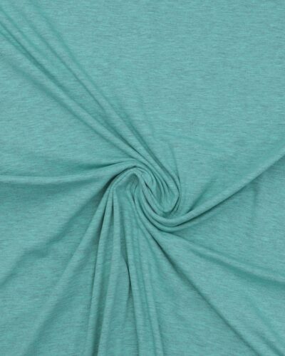 Meleret mintgrøn - Bomuld/polyester jersey