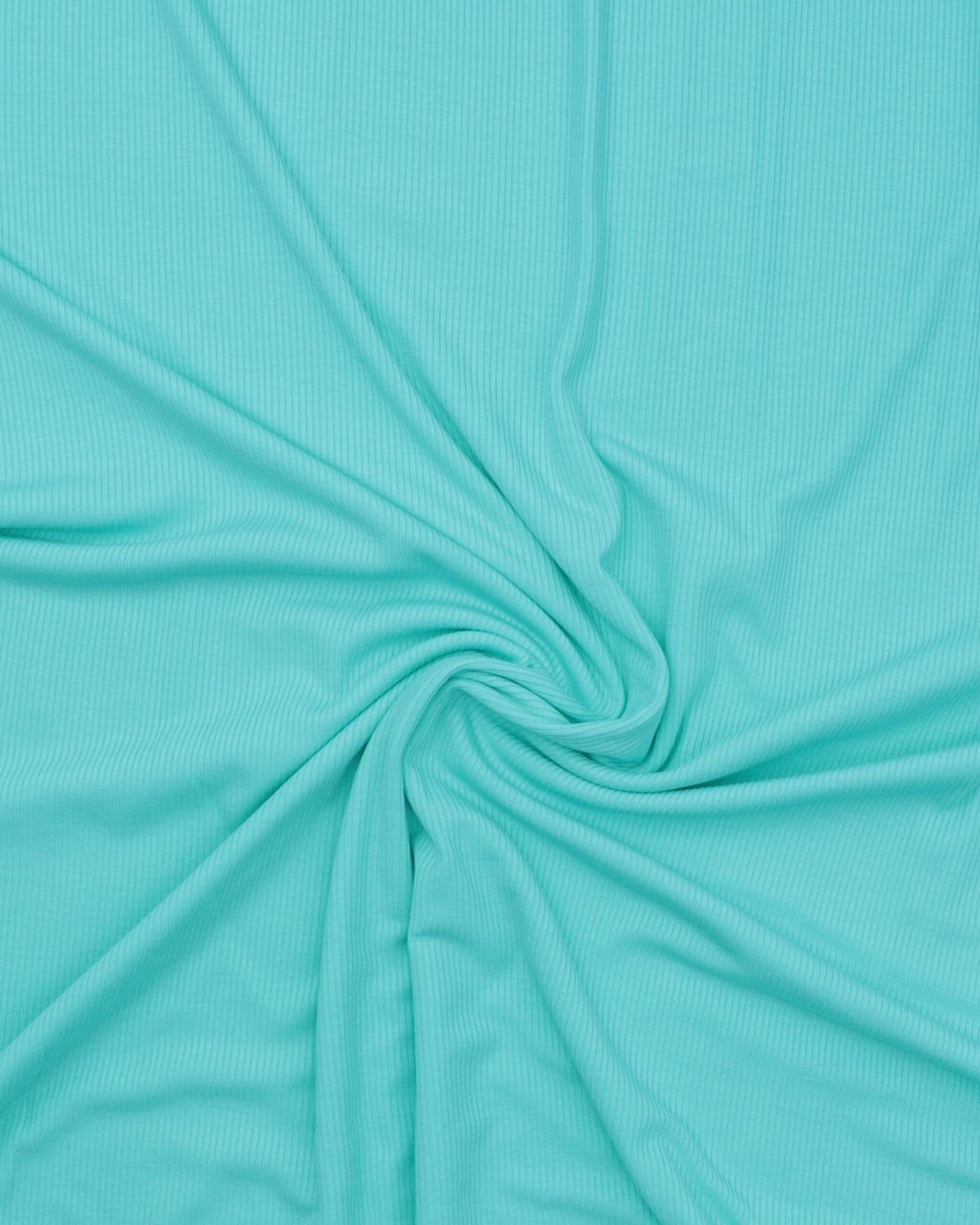 Riflet mintgrøn - Polyester/viskose jersey