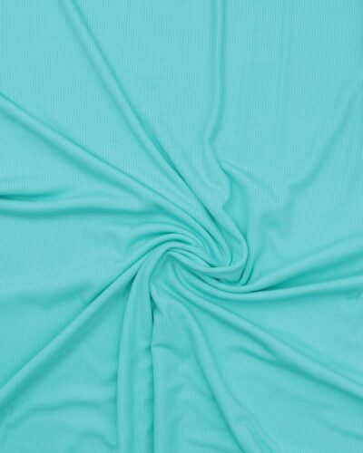 Riflet mintgrøn - Polyester/viskose jersey