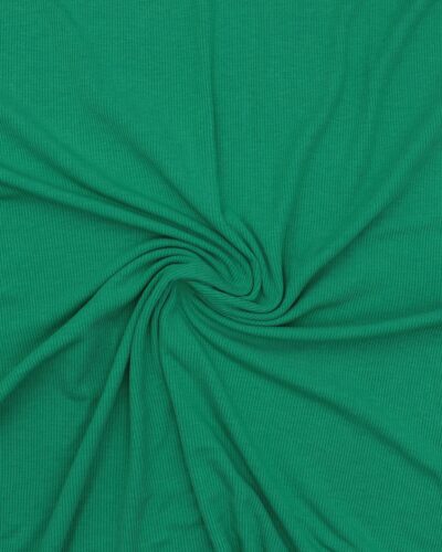 Riflet grøn - Polyester/viskose jersey