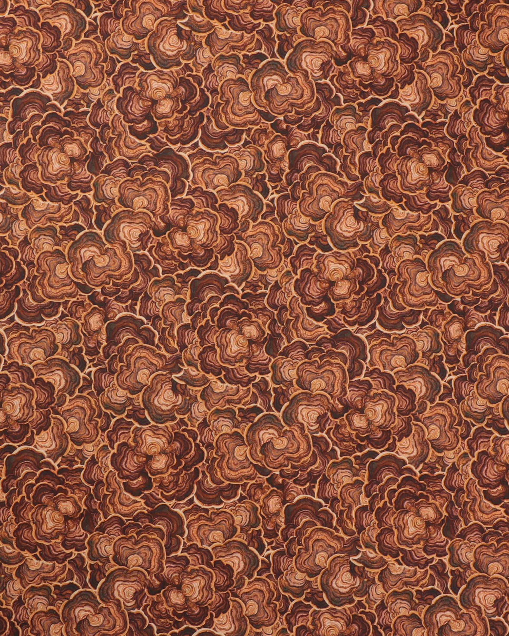 Wild harvest, brune farver Patchwork - 100% Bomuld