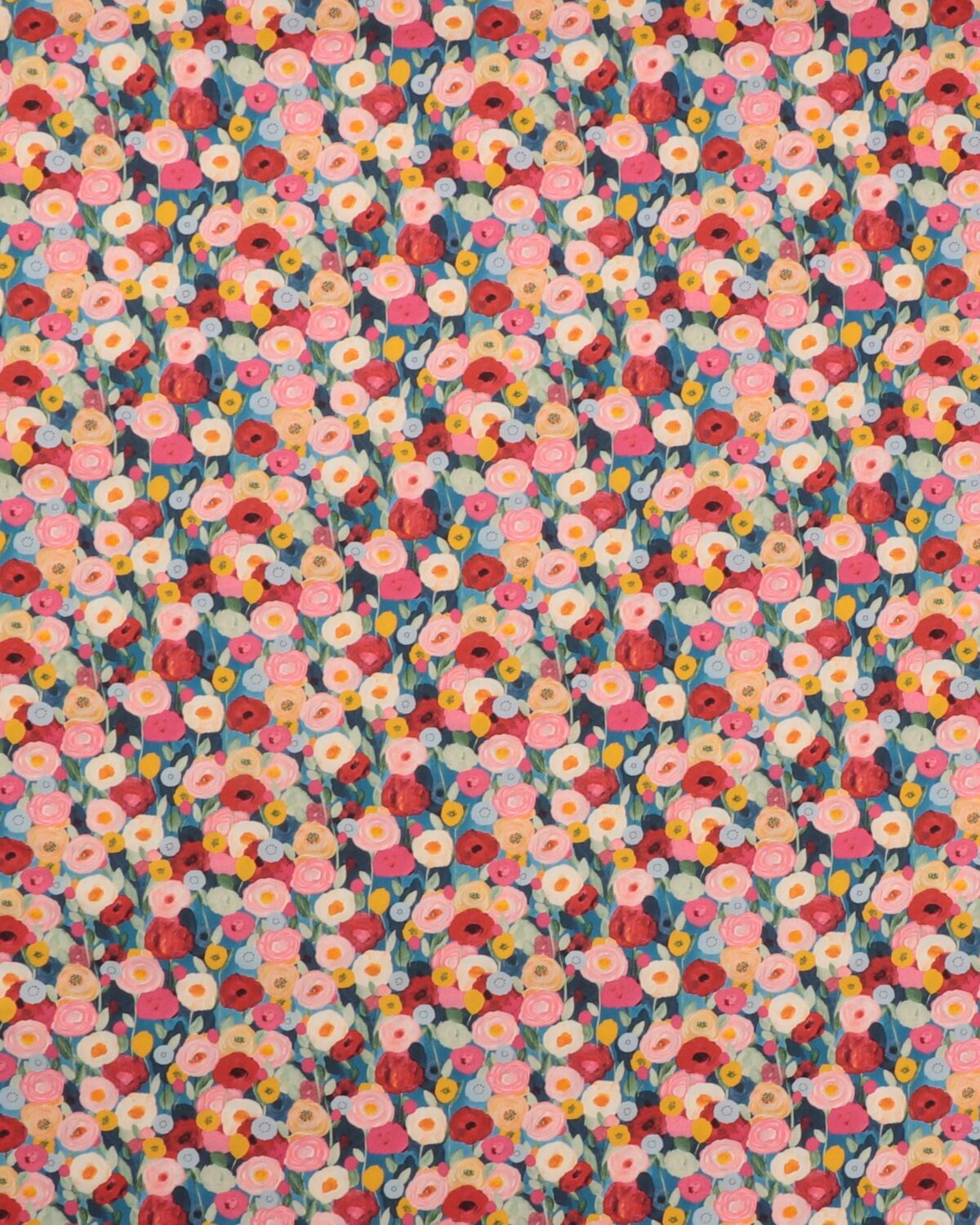Blomster i mange farver - Bomuld (Liberty)