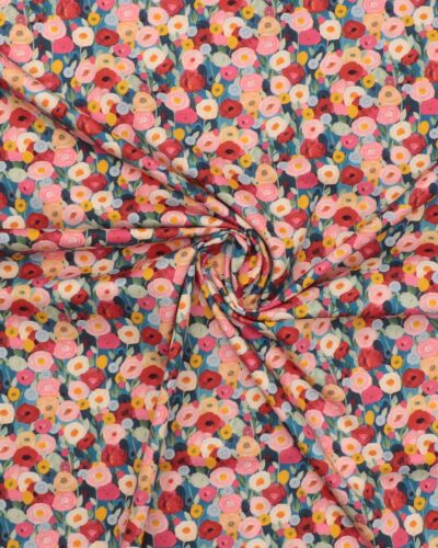 Blomster i mange farver - Bomuld (Liberty)