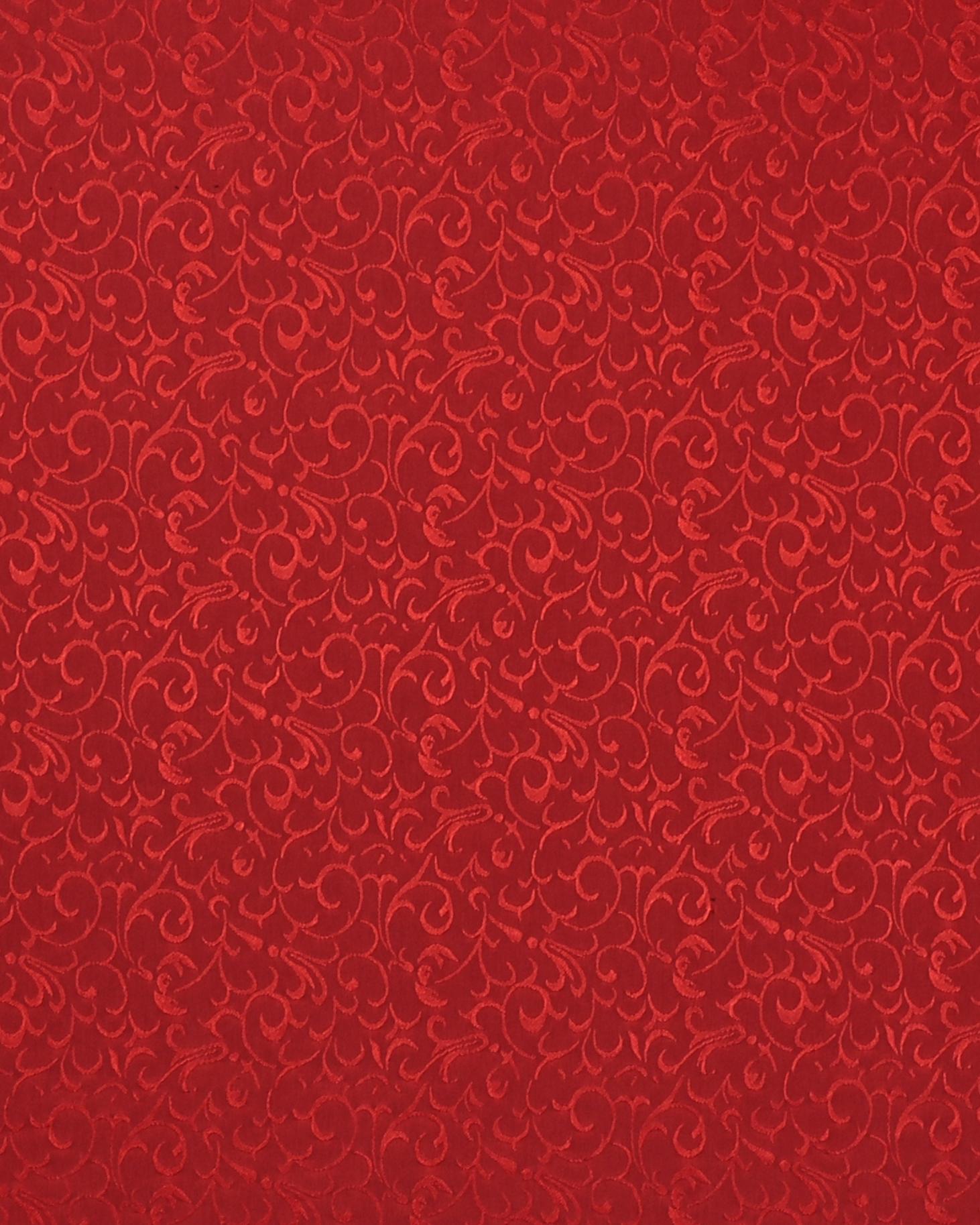 Mønstret rød m. glans, til dug - Boligtekstil 3 Mønstret rød m. glans, til dug - Boligtekstil