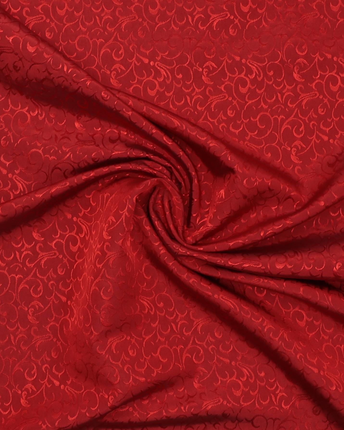 Mønstret rød m. glans, til dug - Boligtekstil 5 Mønstret rød m. glans, til dug - Boligtekstil - Billede 3