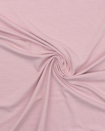 Smalle striber, Lyserød/offwhite - Jersey