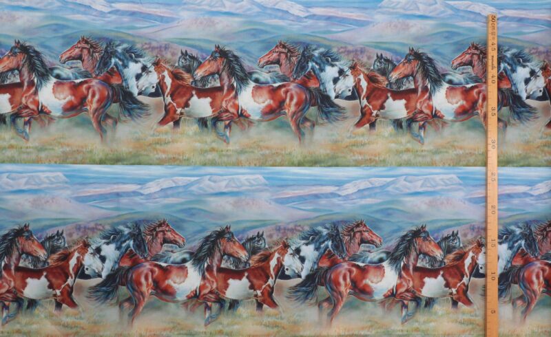 Wild and free, heste i flok - Patchwork - Image 2