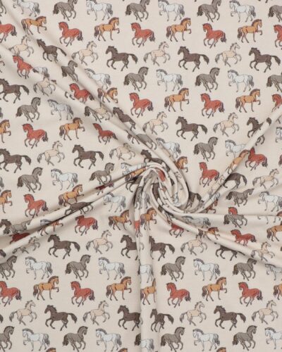 Heste på cremefarvet bund - Jersey 7 Heste på cremefarvet bund - Jersey