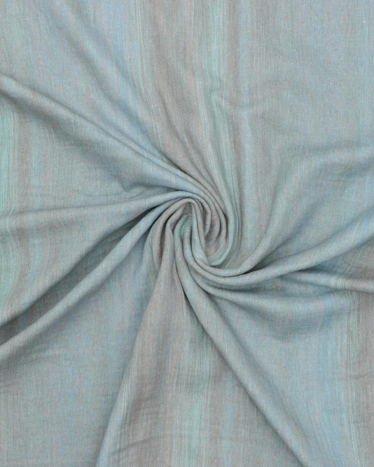 Turkis/grå - Double Gauze/musselin stof - Billede 3
