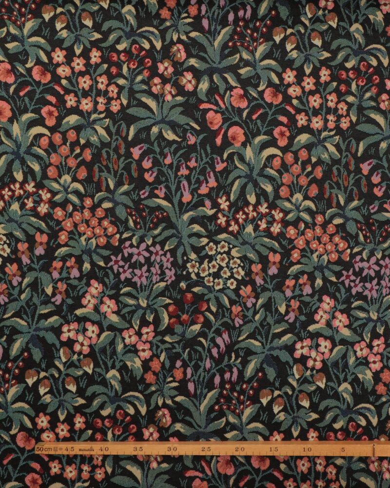 Blomsterne planter på sort – Gobelin - Image 2