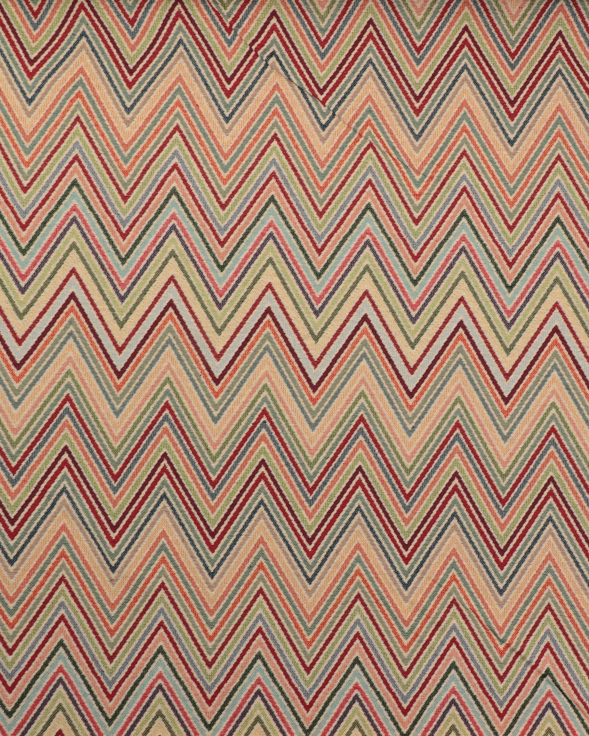 Zigzag mønster Gobelin - 40% Bomuld, 24% Akryl, 36% Polyester