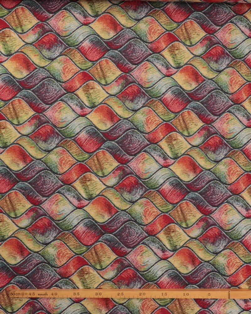 Farvede bølger – Gobelin - Image 2