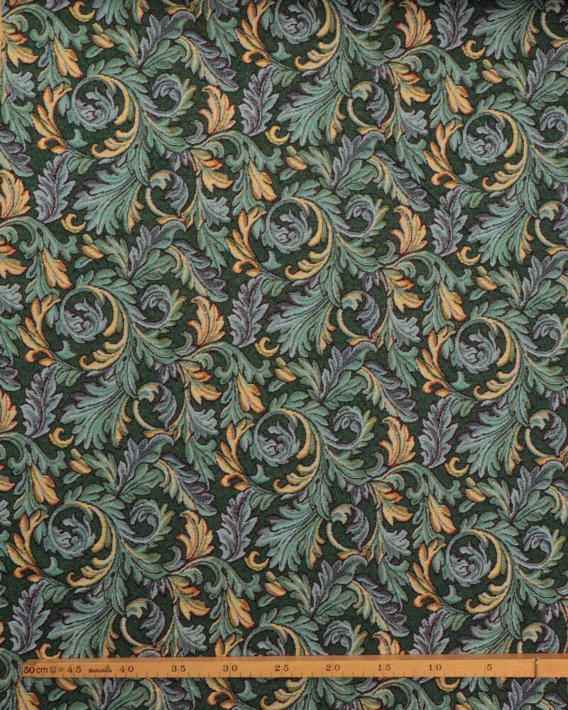 Ornamentmønster på mørkegrøn – Gobelin - Image 2