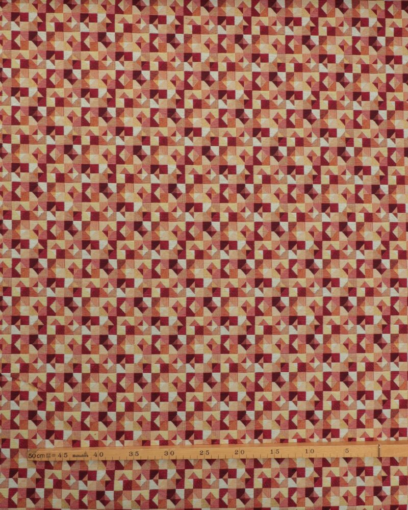 Småmønstret, rød/orange/gul/offwhite – Gobelin - Image 2