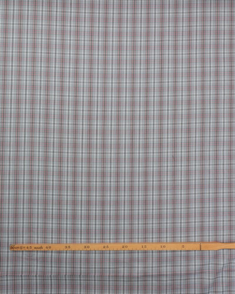 Tern grå/rød/hvid - Polyester/viskose m. stræk - Image 2