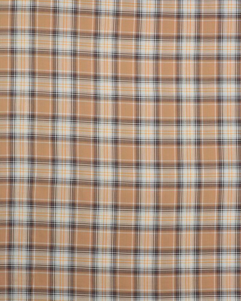 Tern i brune farver med en metaltråd - Polyester/viskose
