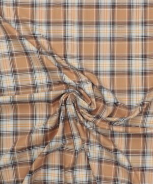 Tern i brune farver med en metaltråd - Polyester/viskose