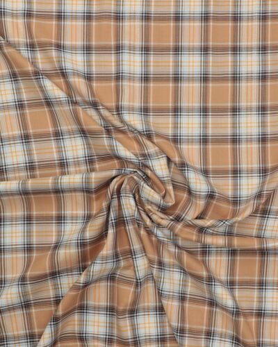 Tern i brune farver med en metaltråd - Polyester/viskose