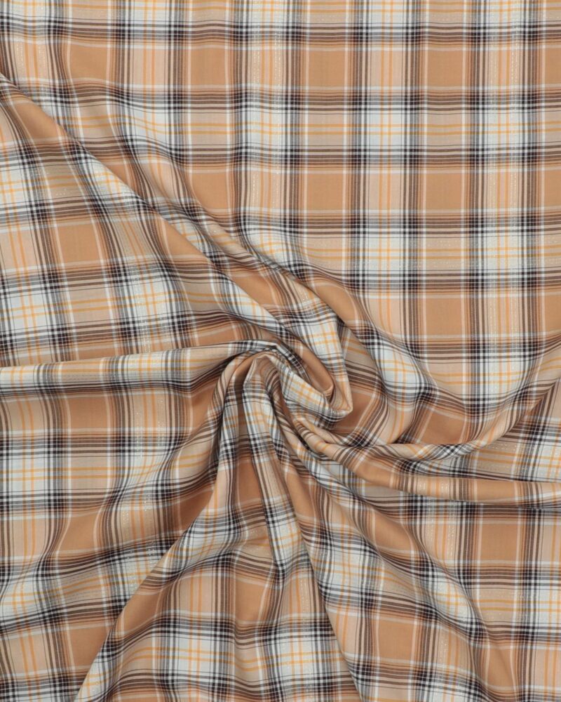Tern i brune farver med en metaltråd - Polyester/viskose - Image 3