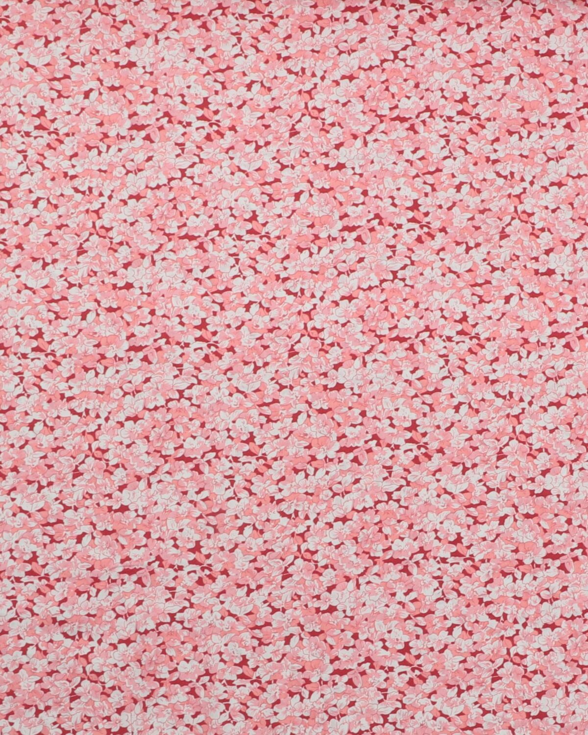 Blomsterbund i røde/rosa farver - Viskose