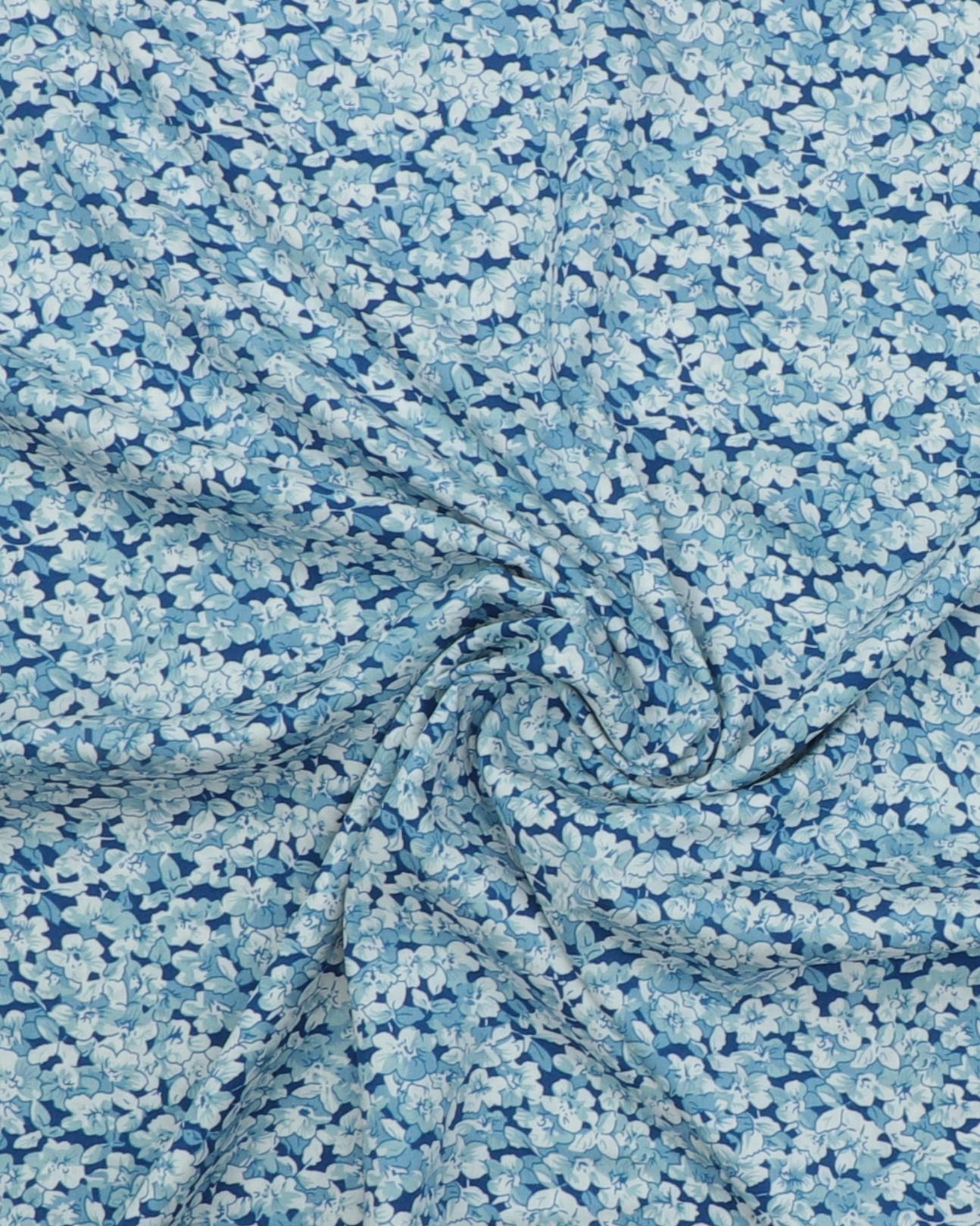 Blomsterbund i blå/lyseblå farver - Viskose 5 Blomsterbund i blå/lyseblå farver - Viskose - Billede 3