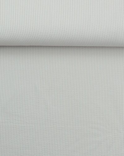 Beige/hvid - Seersucker jersey